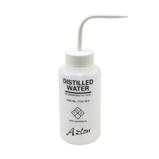 Wash Bottle 500ml, printed 'Distilled Water' (pk5)