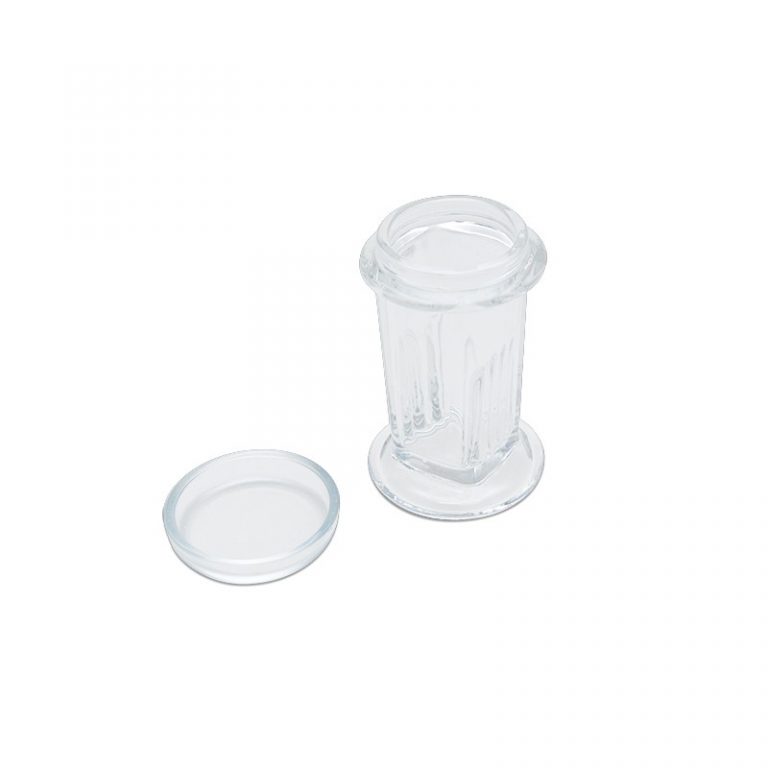 Glass Coplin Jar with Glass Lid Solmedia