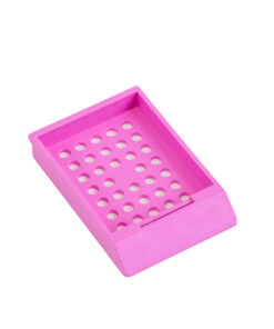 pink embedding cassette without lid