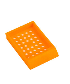 orange embedding cassette without lid