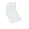 4 compartmentalised mesh biopsy cassette in white