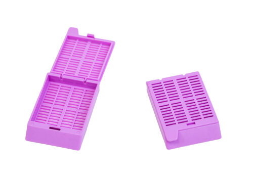 lavendar slotted cassettes with separate hinged lids