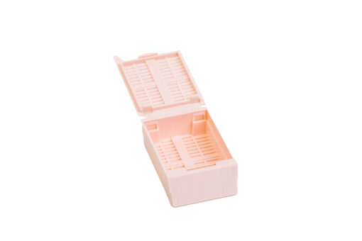 pink mega cassette with hinged lid