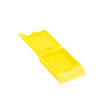 yellow slotted cassette with moulded hinged lid