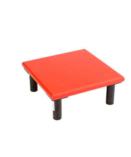 SpeciBoard Dura Cutting Board 450x450x25mm Red c/w 100mm Fixed Black Legs