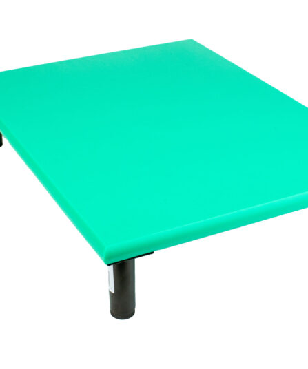 SpeciBoard Dura Cutting Board 600x450x25mm Green c/w 100mm Fixed Black Legs
