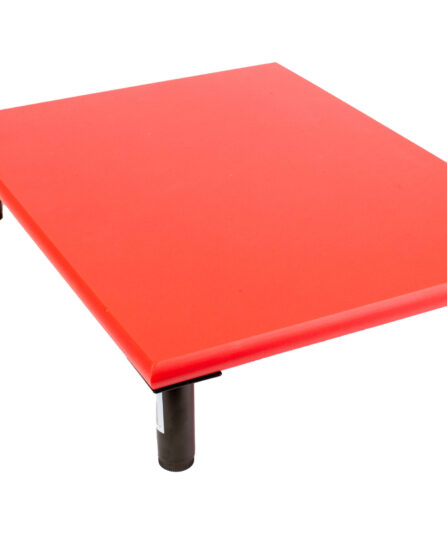 SpeciBoard Dura Cutting Board 600x450x25mm Red c/w 100mm Fixed Black Legs