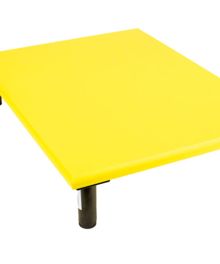 SpeciBoard Dura Cutting Board 600x450x25mm Yellow c/w 100mm Fixed Black Legs
