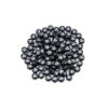 Black Embedding Beads, Alphabetic letter ‘V’ 7mm
