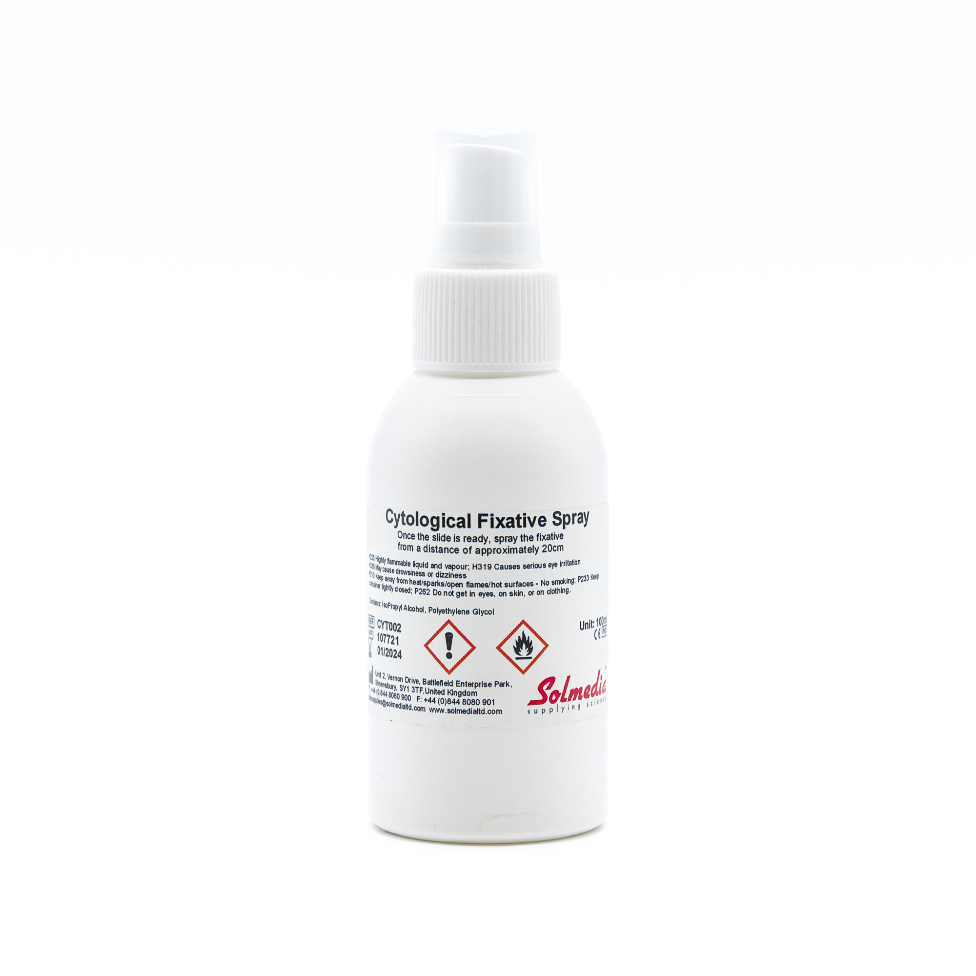 Cytological Fixative Spray 100ml - Solmedia