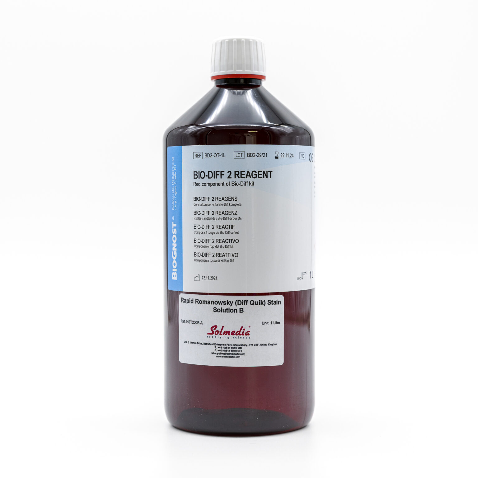 Rapid Romanowsky (Diff Quik) Stain Solution B Solmedia
