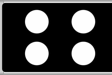 Diagnostic Slides PTFE, hydrophilic, black 6 x 8mm spot  Ref. 023